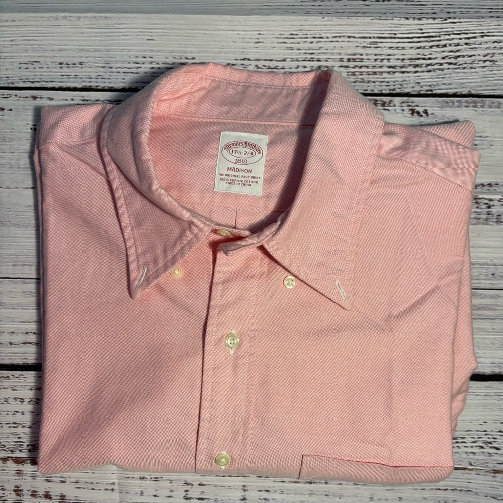 Brooks Brothers Pink Casual Shirt Button Up Madison